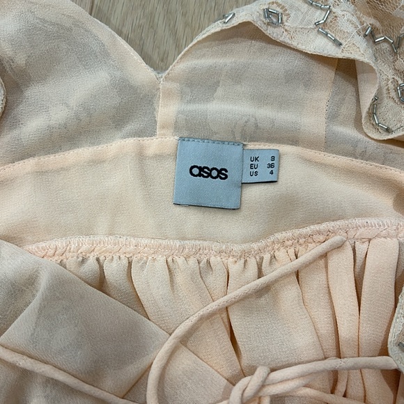 ASOS Beaded Mini Dress. Size 4. Good condition - Picture 7 of 7